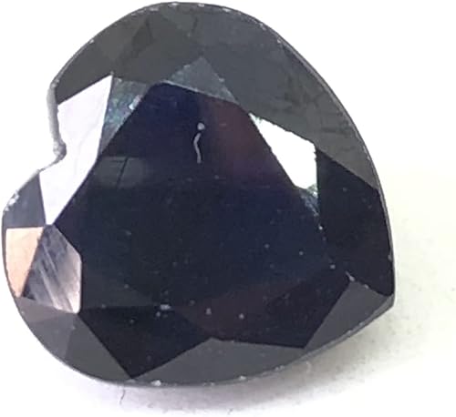 9.42 quilates natural de zafiro azul profundo en forma de corazón, tamaño 0.472 in, corte de gran calidad, piedras preciosas sueltas y finas para