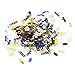 Weikeya Graduation Glitter Confetti, Graduation Confetti Beautiful High Gloss Pratique pour School Party(Noir Or Argent Bleu)