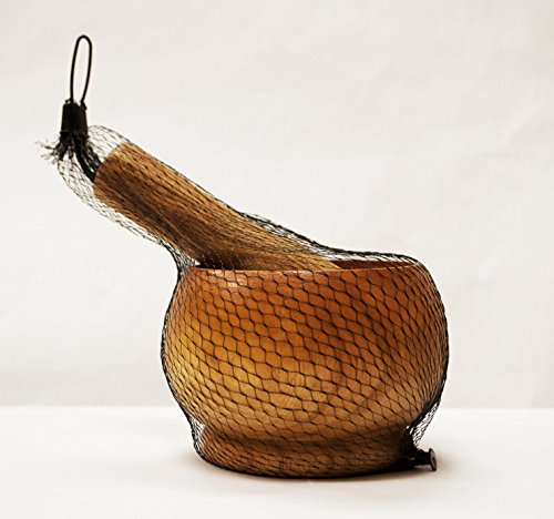 Uniware Heavy Duty Wood Mortar and Pestle (3.5