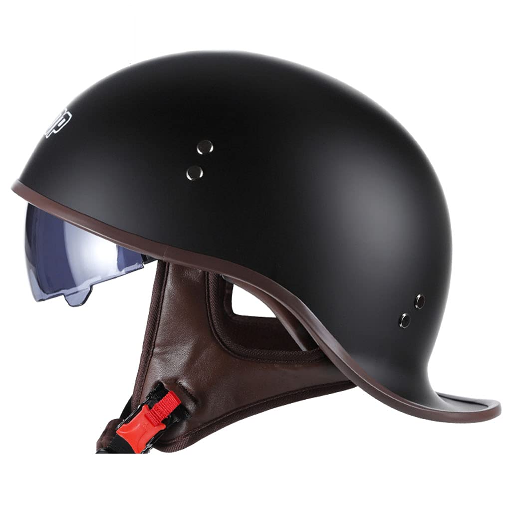 Buy Retro Jet Motorcycle Helmet Open Face Helmet for Men and Women Half