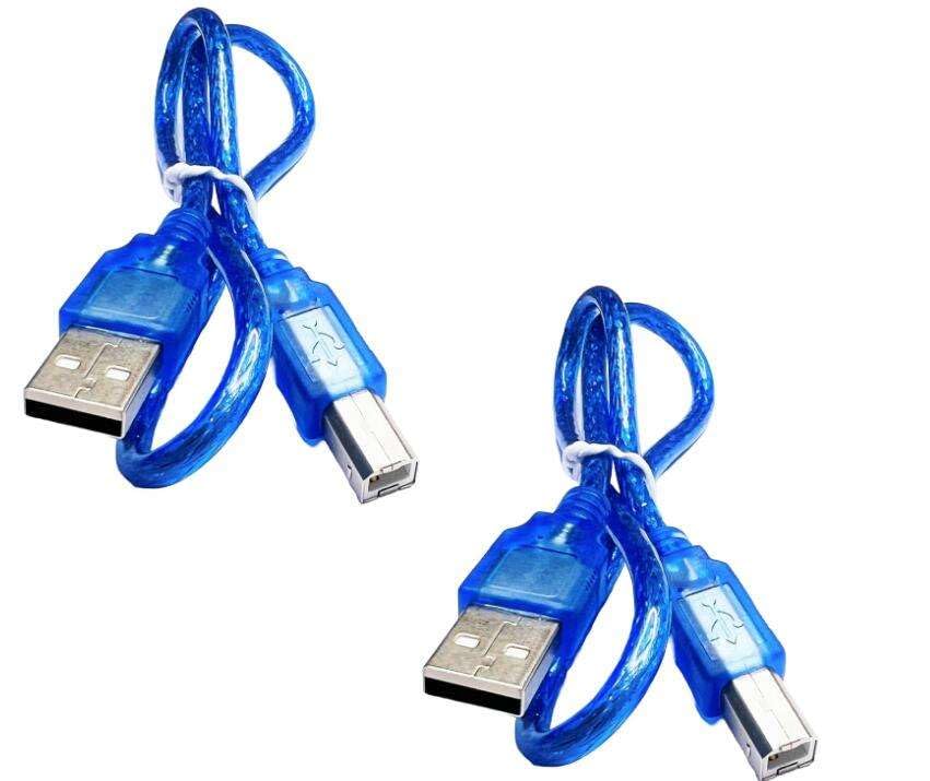 Image of 30cm Blue USB Mini USB Micro USB Cable for Uno R3 Nano /MEGA 2560 /Leonardo /Pro Micro /DUE Electronic Components (PACK OF 1)
