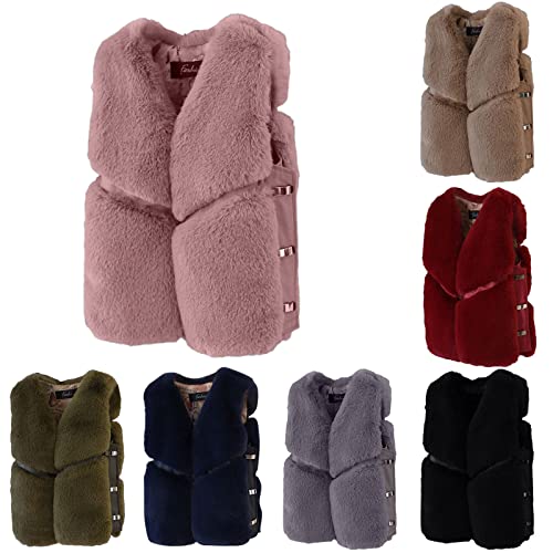 Child Girls Sleeveless Coat Winter Windproof Thicken Coat Jacket Kids Warm Vest Outerwear Toddler Jackets Boys 4t4