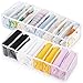 KOARBI Organisateur tiroir diviseur Organiseur de Valise, Maquillage, Bureau, Rangement vêtements, bébé, Lingerie, Salle de Bain, Plastique Transparent Flexible. Lot de 2