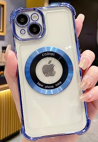 Aikutaysa iPhone 15 Pro Max 用 ケース クリア カバー MagSafe 対応 ワイヤレス充電 アイフォン 15 プロマックス カバー 透明 マグネティックループ内蔵 カメラ保護 薄型 軽い 耐衝撃 PC+ソフトTPU ストラップ