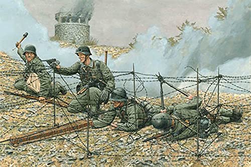 Figurine 1/35 ingénieur de combat allemand WW.II pour diorama