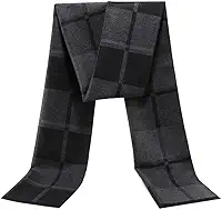 Cachecol masculino com sensação de caxemira - Cachecóis ultra macios e quentes para homens, estilo minimalista moderno para inverno e outono (177,8 x 30,5 cm)