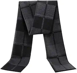 Cachecol masculino com sensação de caxemira - Cachecóis ultra macios e quentes para homens, estilo minimalista moderno para inverno e outono (177,8 x 30,5 cm)