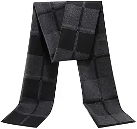 Cachecol masculino com sensação de caxemira - Cachecóis ultra macios e quentes para homens, estilo minimalista moderno para inverno e outono (177,8 x 30,5 cm)