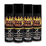 ABACUS Trennspray Grill, Grillspray, Antihaftspray, Antihaft-Trennspray, Grilltrennspray, Grillrostspray, Anti-Haft Grillspray, Grill-Trennspray Trennspray Grill 4X 200 ml (7625)