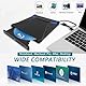 Custom Catch Externes Blu-ray Laufwerk,USB3.0 Typ-C Externes Blu-ray-Laufwerk, schlanker tragbarer externer Blu-ray DVD-Brenner/Leser, für Laptop, Desktop, Windows 11/10/8