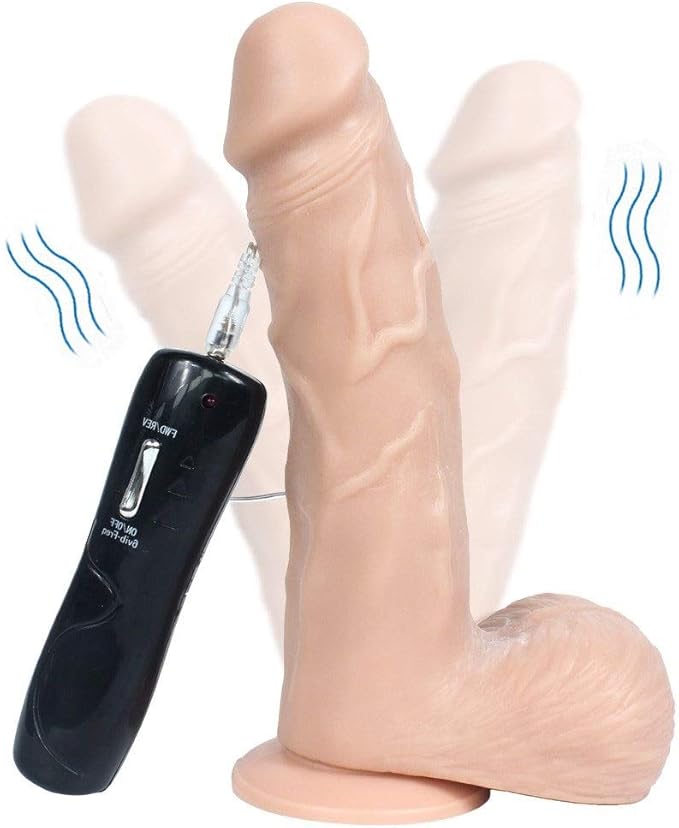 Consoladores realistas Realistico Dildo Vibrador 6 Potente ...