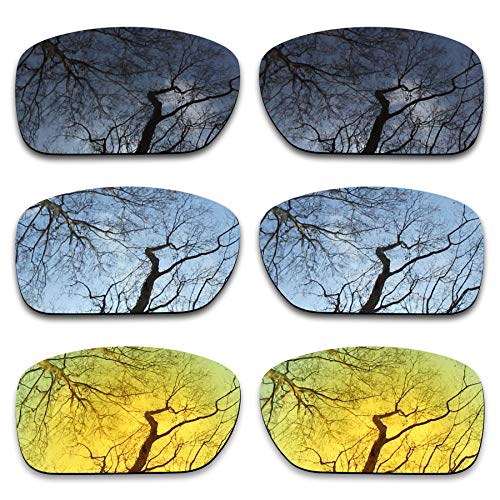 ToughAsNails 3 Pair Polarized Replacement Lenses for Oakley Turbine OO9263 Pack-BS25