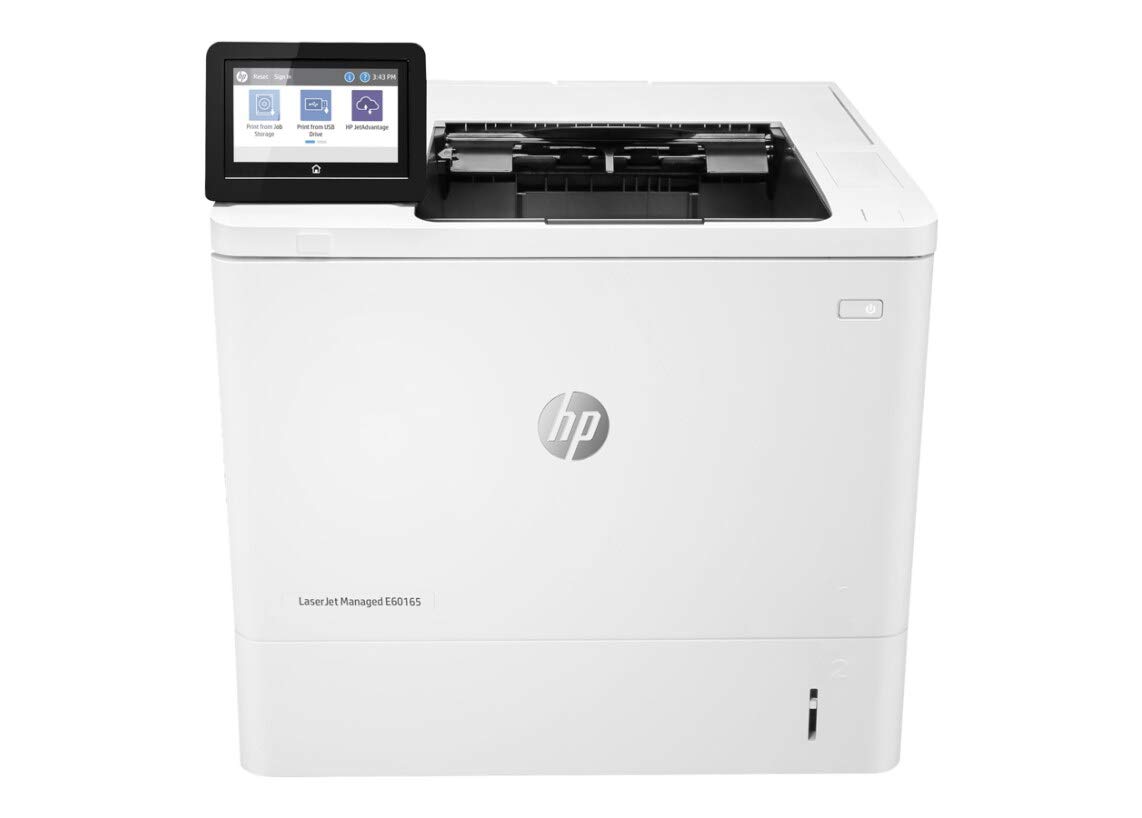 HP Laserjet Managed E60165 Monochrome Printer with Double Sided Printing, 3GY10A (Renewed)