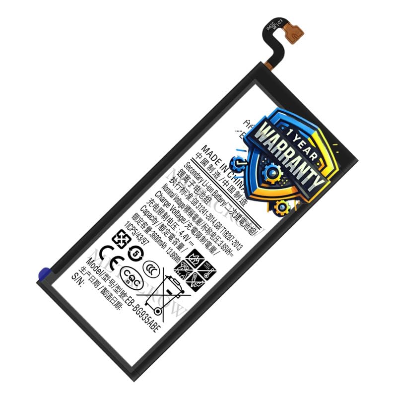 Image of Original EB-BG935ABE Battery Compatible for Samsung Galaxy S7 Edge - (3600 mAh) - 1 Year Warranty JK1 AX4
