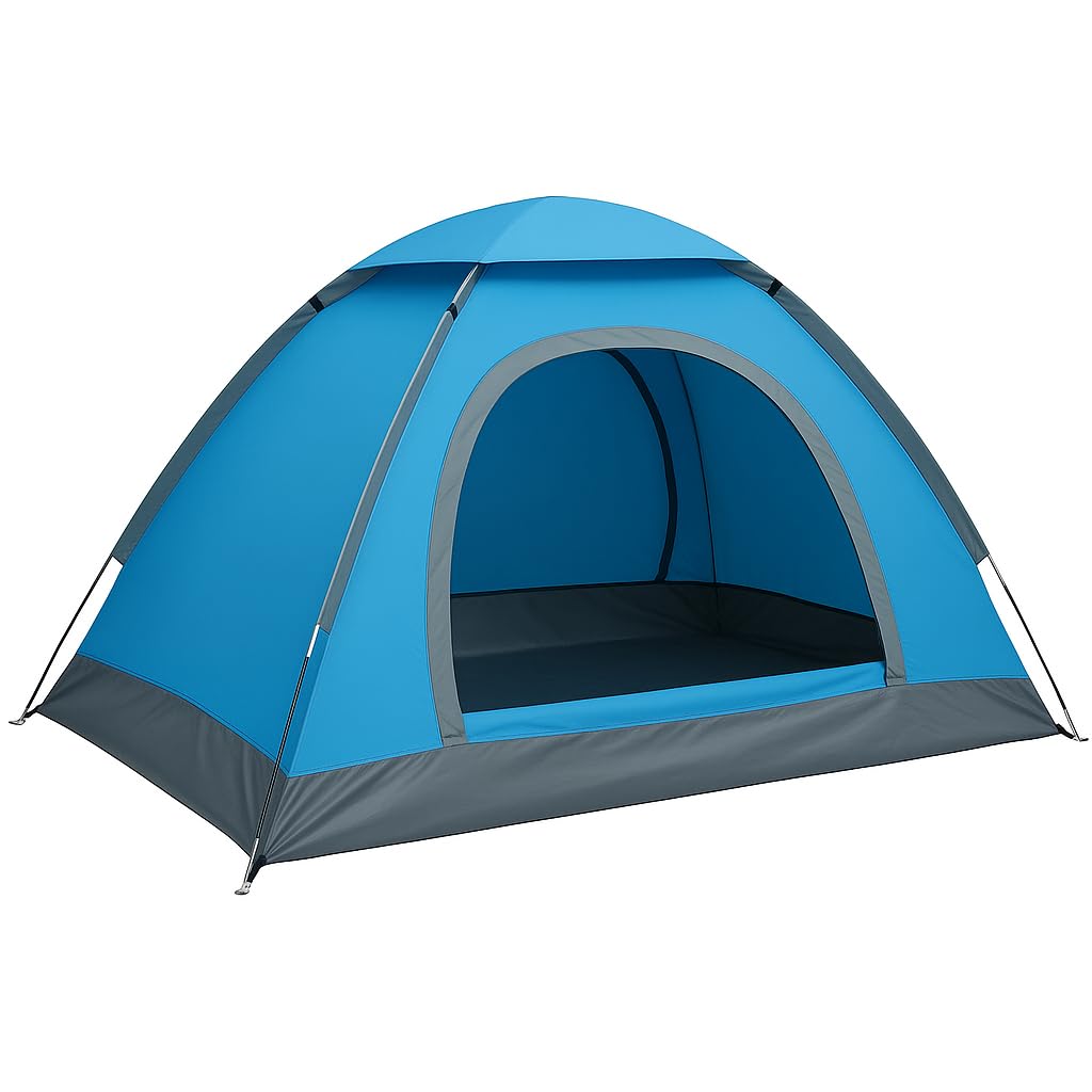 SIMESTICH Portable Waterproof Dome Camping Tent for 2 Persons | Quick Setup, Lightweight, Anti-Mosquito Mesh, Sun & Rain Protection with Carry Bag