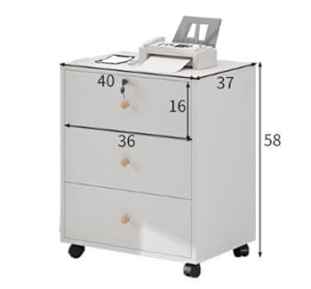 Amazon.co.jp: 床置き3段引き出しファイリングキャビネット