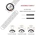 honecumi Replacement for Garmin Forerunner 235 Bands, Wristband Compatible with Garmin Forerunner 220/230/235/620/630/735XT Running Watch Band, Bands Straps for Garmin Approach S20 S5 S6 Golf Watch