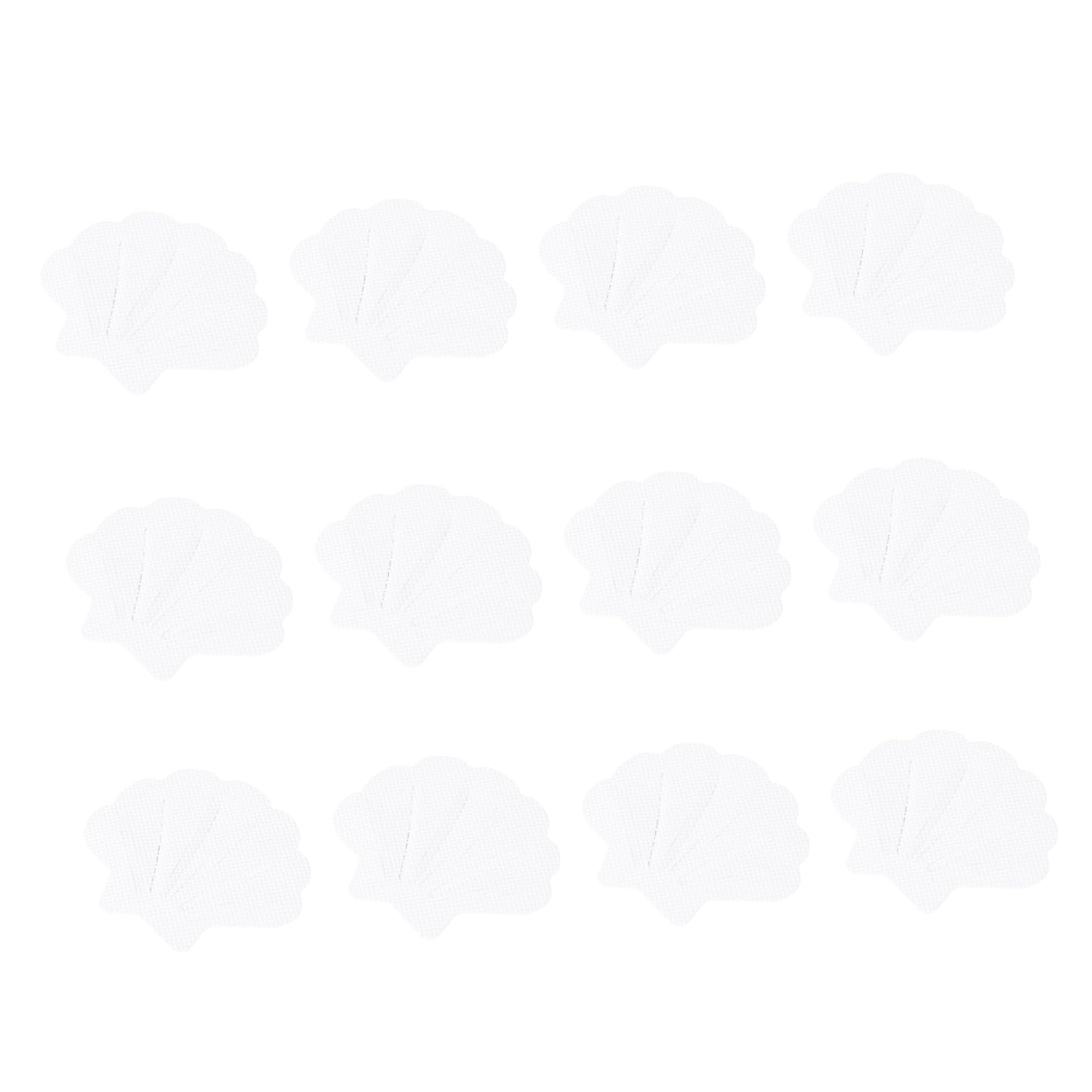 AUTSUPPL 12pcs Non-Slip Stickers Bathroom Bathtub Non Slip Sticker Bathtub Shower Sticker Anti Slip Shower Stickers Seashell Bath Decals Non Shells Ocean Tub Decals Adults Nonslip White