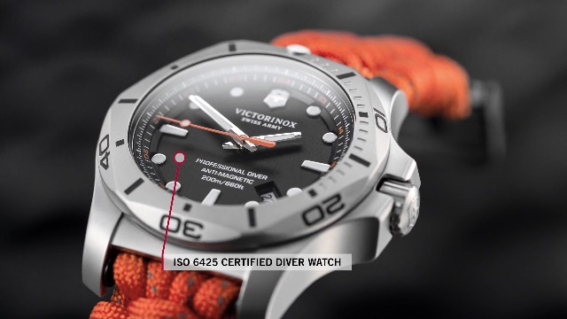 Victorinox I.N.O.X. Professional Diver Watch, Black Dial