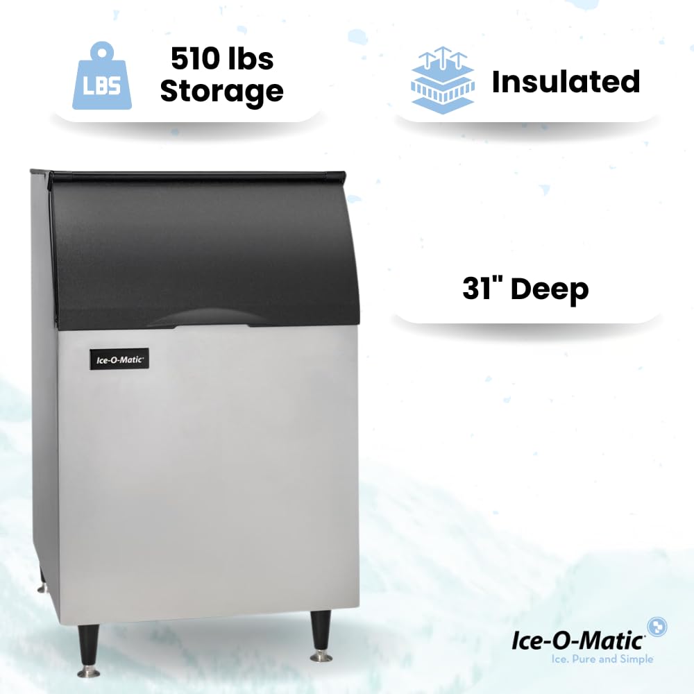 Ice-O-Matic Commercial Ice Maker Storage Bin (B55PS), 510 lb Storage Compacity