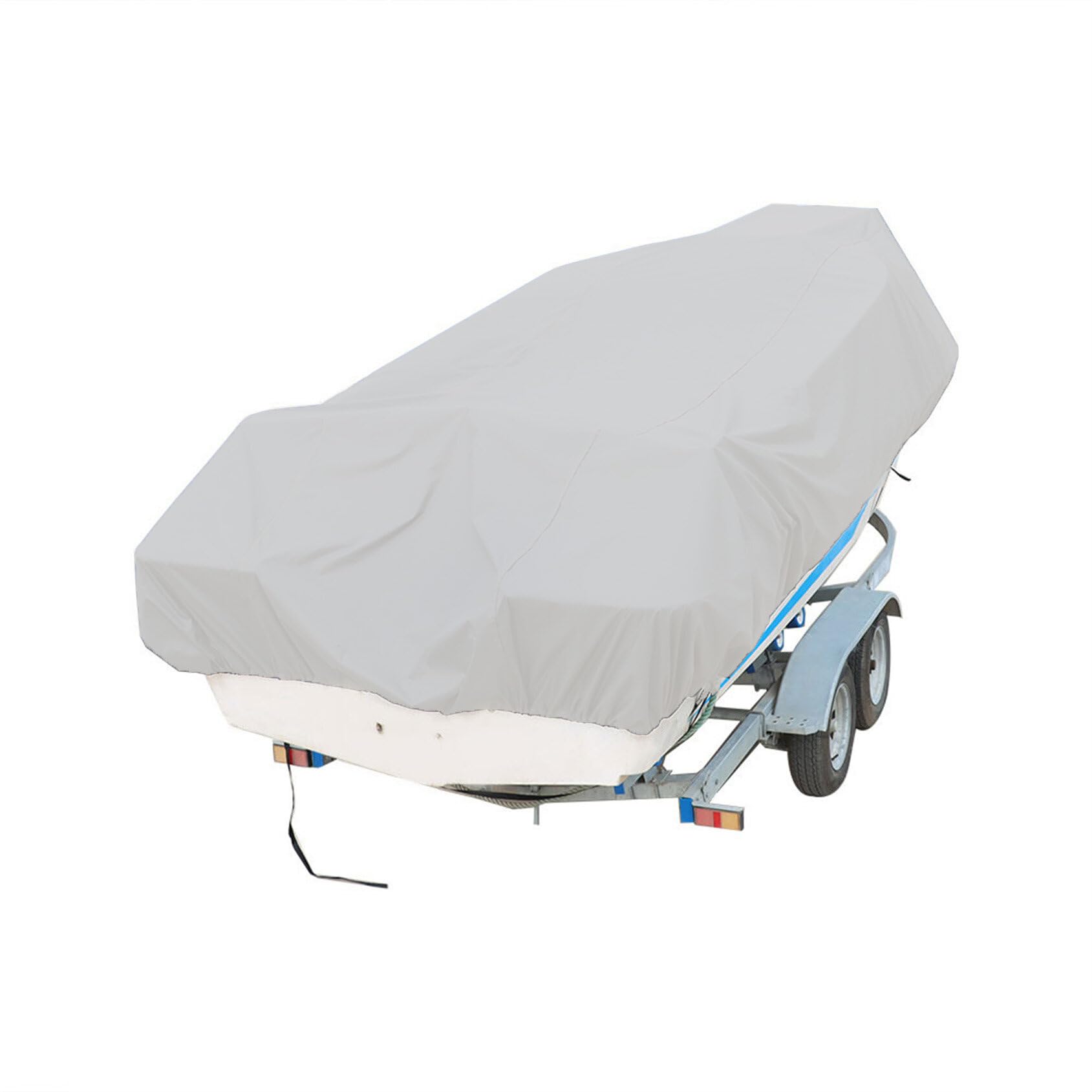 Photo 1 of ATOCK PHOTO FOR REFERENCE ** 16 FT 600D Grey Marine Grade Heavy Duty Trailerable Boat Cover Replacement for Jon Boat