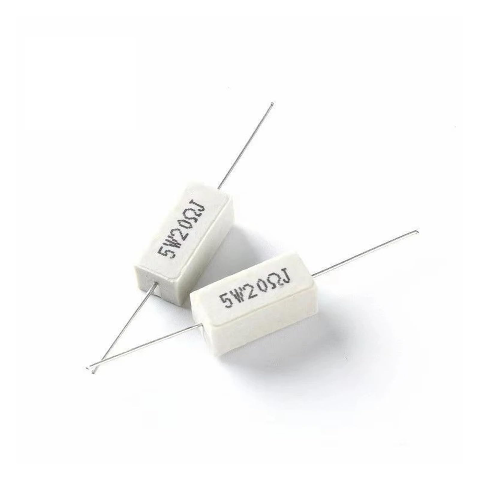 GUTUYEHKEA Cement Resistors 10pcs 5W 5% Power Resistance 0.1R to 100K Ohm Assorted Kit(8.2K)