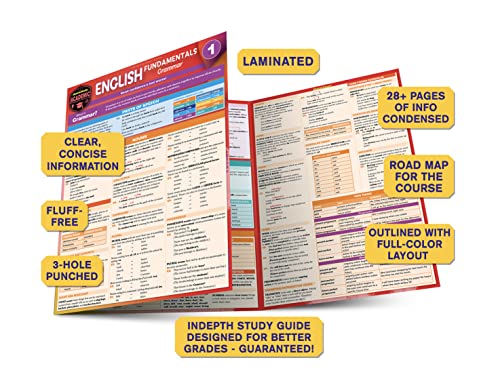 English Fundamentals 1 - Grammar: QuickStudy Language Arts Laminated Reference & Study Guide - Image 3