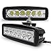 Safego L18W BH SP 2 2X 6Inch 18W Led Luz de Trabajo 6 Led Lámpara Trabajo Bar Foco Proyector Iluminacion Conducción Led Faros Coche Luz Auto Moto Camión Campo A Través del del Carro Coche Barco