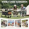 InBrave Collapsible Wagon Cart Foldable Beach Wagon with All-Terrain Wheels - 380 LBS Heavy Duty Grocery Cart for Shopping, Beach, Camping, Sports, Garden (Black) #5