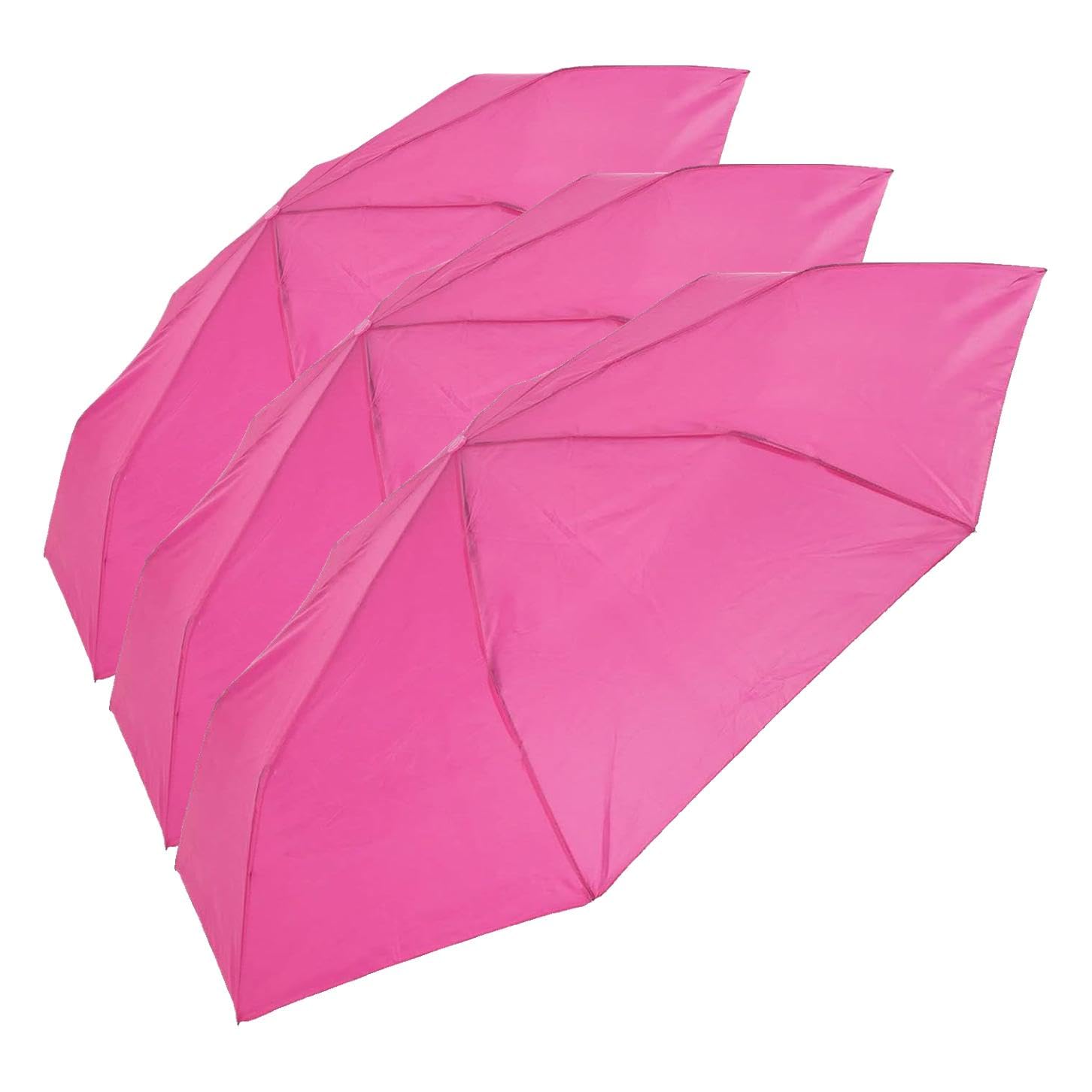 SANJO Folding Umbrella with Carry Handle and Cover, Colour Received Varies