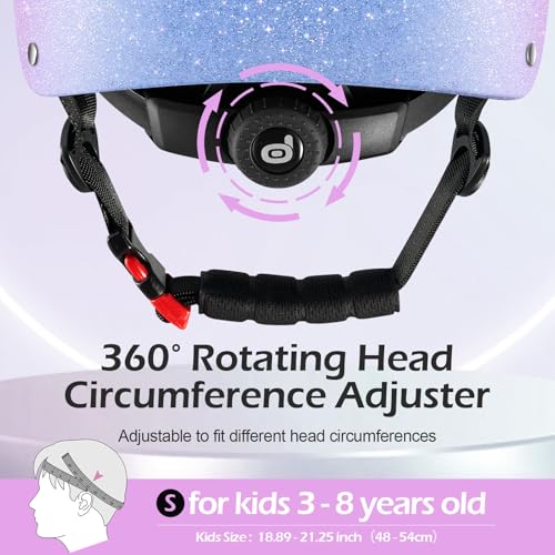 Odoland Kids Bike Helmet for Boys & Girls Age 2-8, Kid