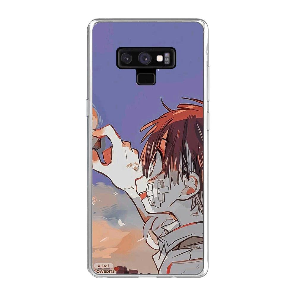 SEINC Black TPU Phone Case for Samsung Galaxy Note 9, Toilet-bound Hanako-kun 4 Thin Soft Matte Rubber