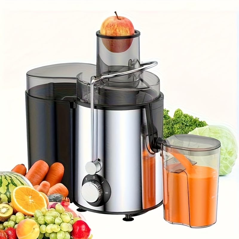 Centrifugal Juicer Machine 800W Juice Extractor with 3 Wide Mouth Feed Chute 3-Speed Juicer for Whole Fruits Vegetables