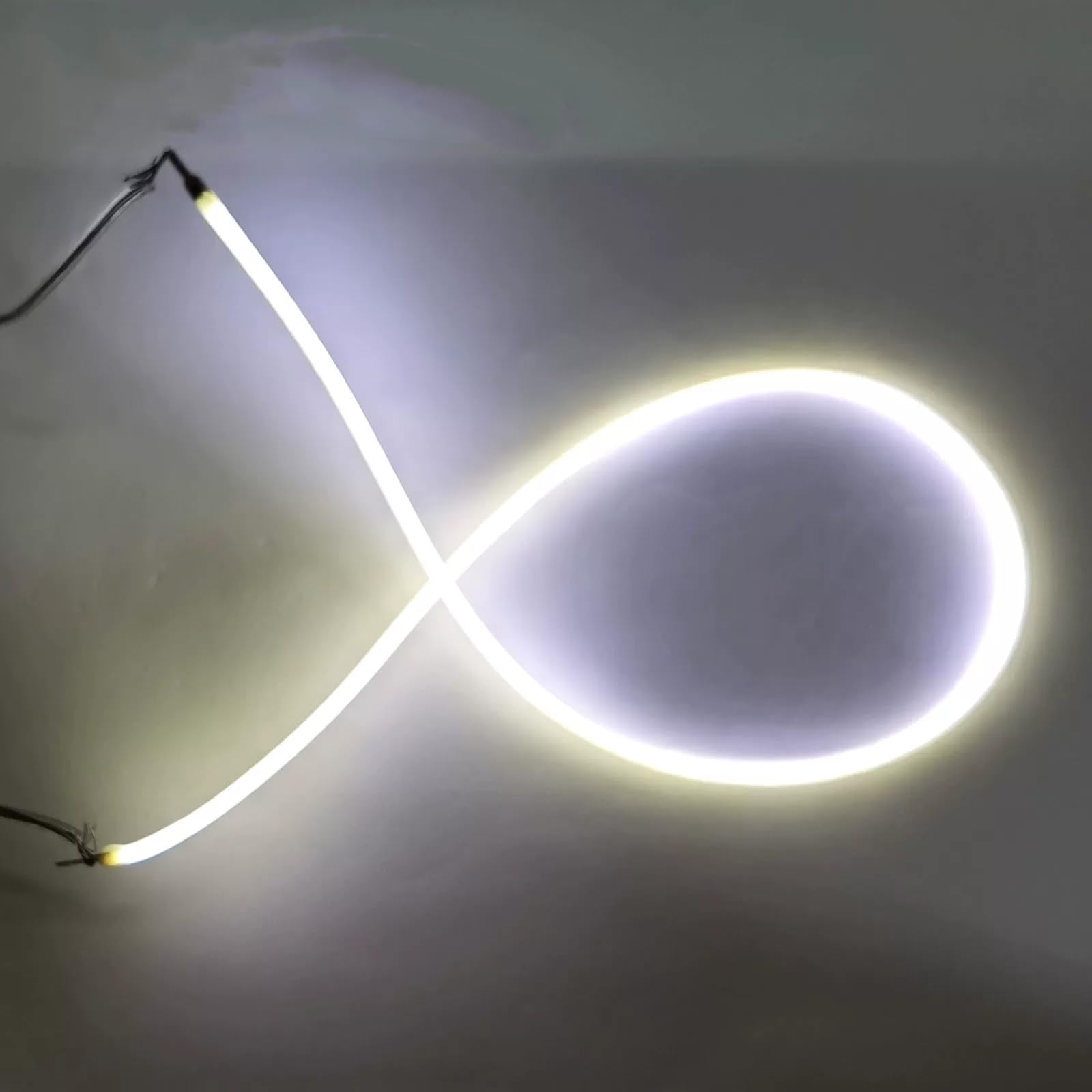 3V LED-Flexibiler Filament 8 Stück, FPC+Silikon (1,5 mm Durchmesser, ≤30° Biege), 360° All-Angle-Beleuchtung für DIY-Campinglaternen (450 mm-6 Stück/6500K)