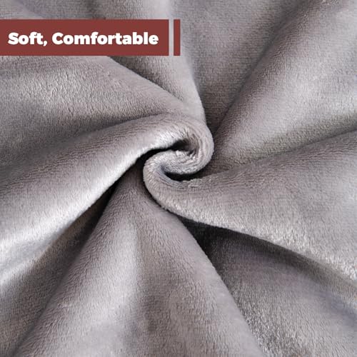 Good Nite kuscheldecke mit Ärmeln Hoodie Decke mit Ärmeln Pullover Decke Damen Kapuzenpulli in Übergröße mit Taschen Sherpa Snuggle Blankets Grau