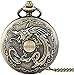 XINYUDAGE Montre de Poche pour Hommes Montre de Poche Dragon Vintage Nostalgic Pocket Watch Vintage Classique avec Montre à chaîne Mince Montre de Poche pour Hommes Gentleman Iteration