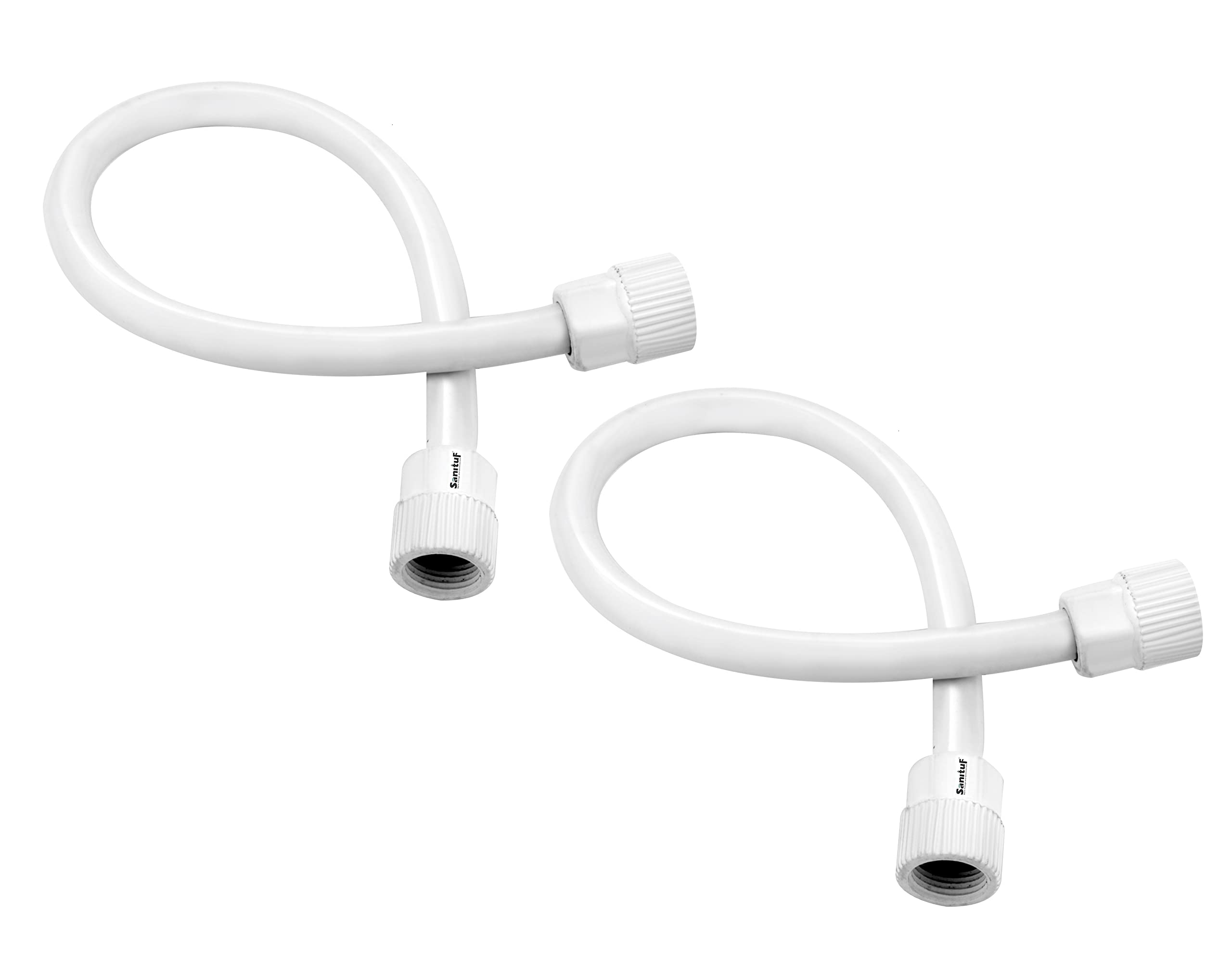 SanituF PTMT Connection Pipe (18 Inches) | PTMT Heavy Duty Connection Pipe Suitable for Geysers, countertop faucets & Wash Basins | (Ivory) | (Pack of 2) (B0BQYYSNYM) Amazon Price History, Amazon Price Tracker