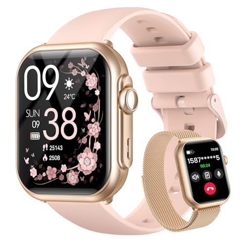 smart watch for women for iphoneampandroid 100 daybattery life smart watchanswermake calls with 247 spo2 sleep heart rate monitor5atm waterprooffitness tracker with 120 sportreloj inteligente