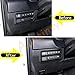 Aunginsy Car Headlight Switch Button Frame Cover - Compatible with Toyota Tundra/Sequoia 2022-2023 - ABS Accessories
