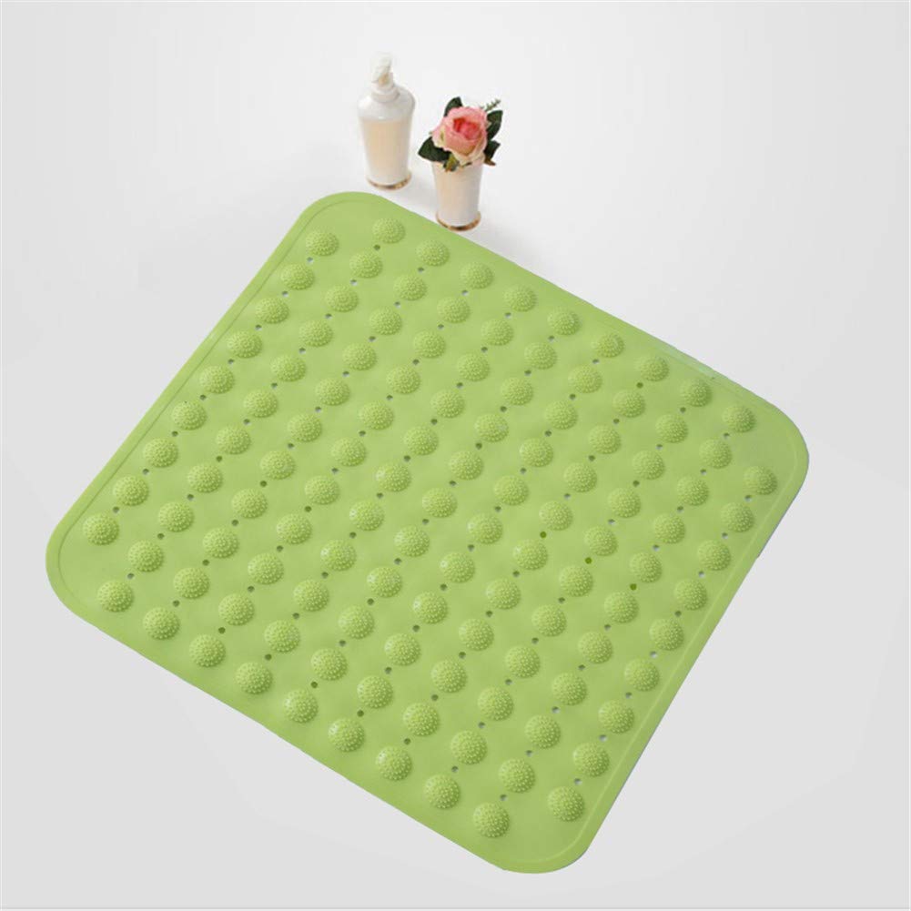 QQTT Square Multicolor Bath Mats Suction Cup Design Non-slip Children's Bathtub Mats Waterproof Massage Shower Mats Carpet Rug For Bathroom Suitable For Kitchen Toilet