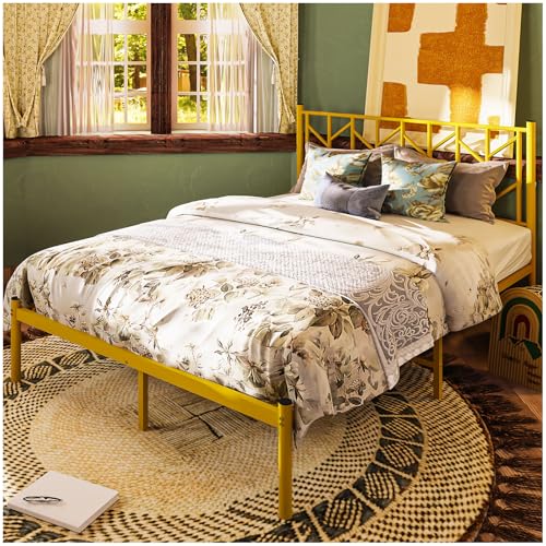 Recopilación de Camas, estructuras y bases los 10 mejores. 46 SIMPLE HOGAR Base Cama Matrimonial,Base de Cama Matrimonial con Metal,Recamara Matrimonial con Cabecero de Metal,Bases Cama con Soporte Lamas Metálicas,Tamaño es...