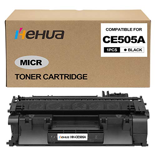 Hehua 05A   Cartucho de tóner Compatible MICR para HP 05A CE505A Laserjet P2035 P2035n P2035X (1 Paquete)