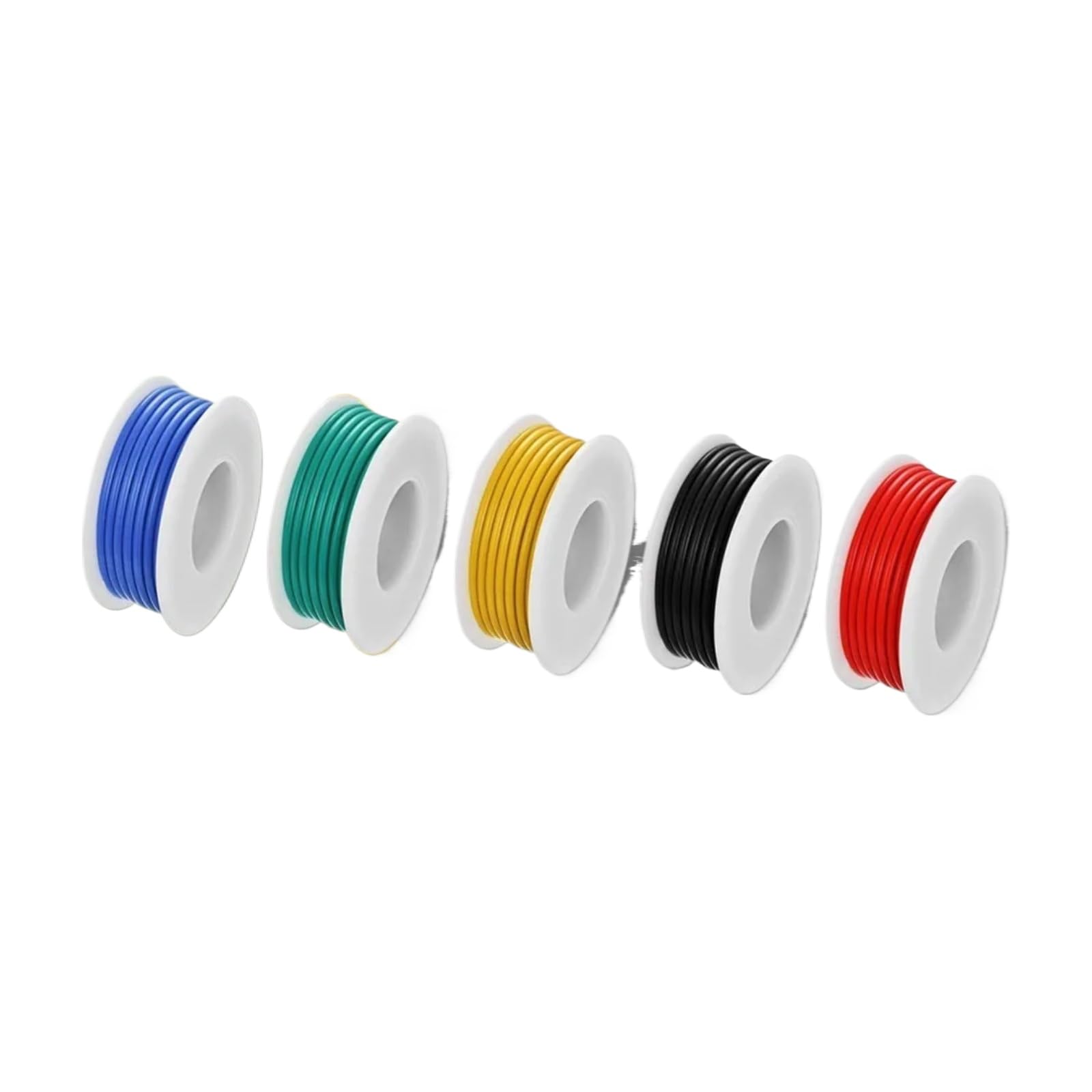 16/18/20/22/24/26/28/30 AWG Cavi elettrici torciati 16 di rame stagnato cavo flessibile in silicone connessione elettrica(Green; 20AWG 30M)