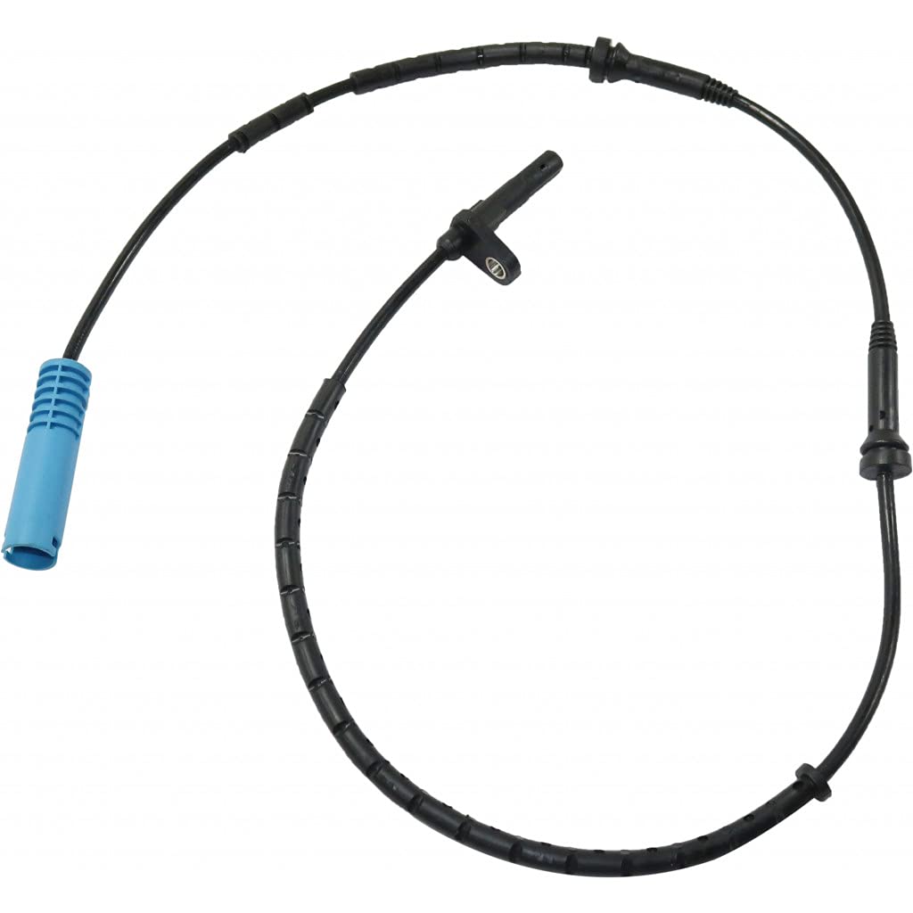 for BMW 745i / 760i / 740Li / 750Li / 760Li ABS Speed Sensor 2003 04 05 06 07 2008 Driver OR Passenger Side | Single Piece | Rear | 2 Male Terminals | Pins Type