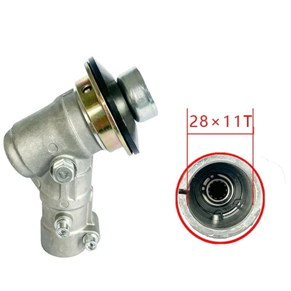 Reductor de Caja de Cambios de Cepillo de 28mm 11T Pieza de Repuesto de Cabezal de Engranaje de cortacésped 72080-13011 Apto for Caja de Engranajes B45 Herramienta eléctrica de jardín