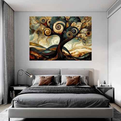 Tableau de décoration murale salon abstrait moderne 70x90cm - 3