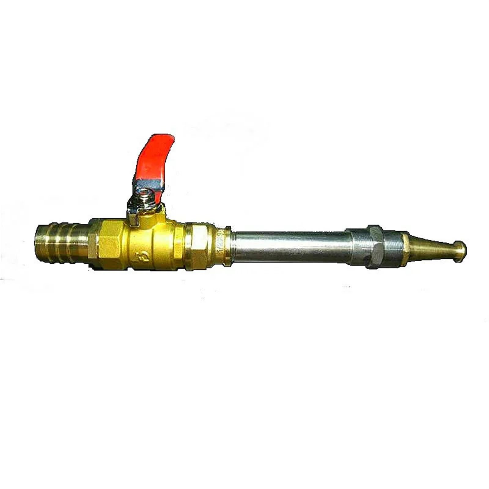 Interruptor de válvula de bola de latón para pistola de agua de alta presión, 19 mm, 200 mm, conector de tubo de riego.