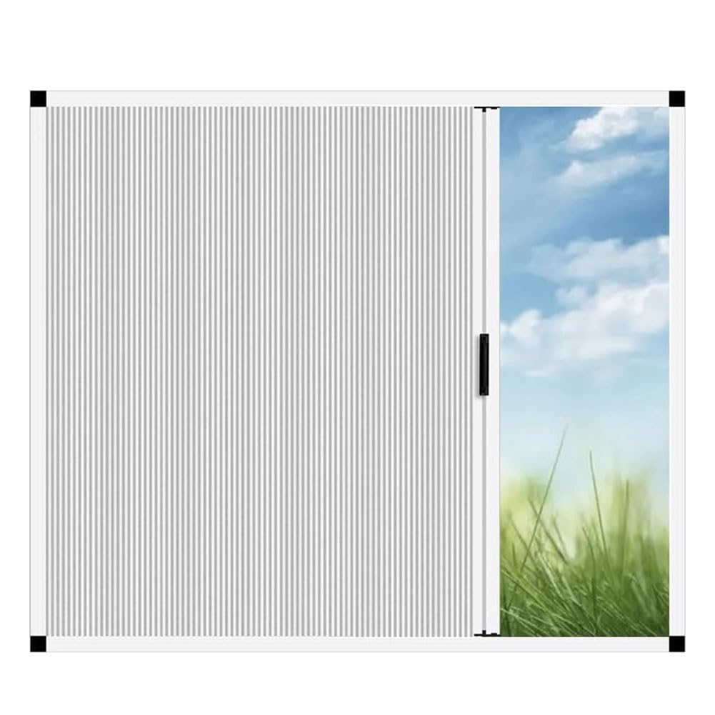 Sxlawesom Vertical Blinds, Folding Privacy Window Panel Track Blinds, Sliding Window Shades Blinds, Winter Window Seal to Keep Warm, Customizable Coverage(900x1100mm)