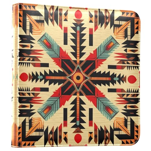 Álbum de Fotos Adhesivo DIY Scrapbook Estilo Indio Étnico Navajo con 3 Anillas, 40 Páginas, 8x10 pulgadas miniatura 1