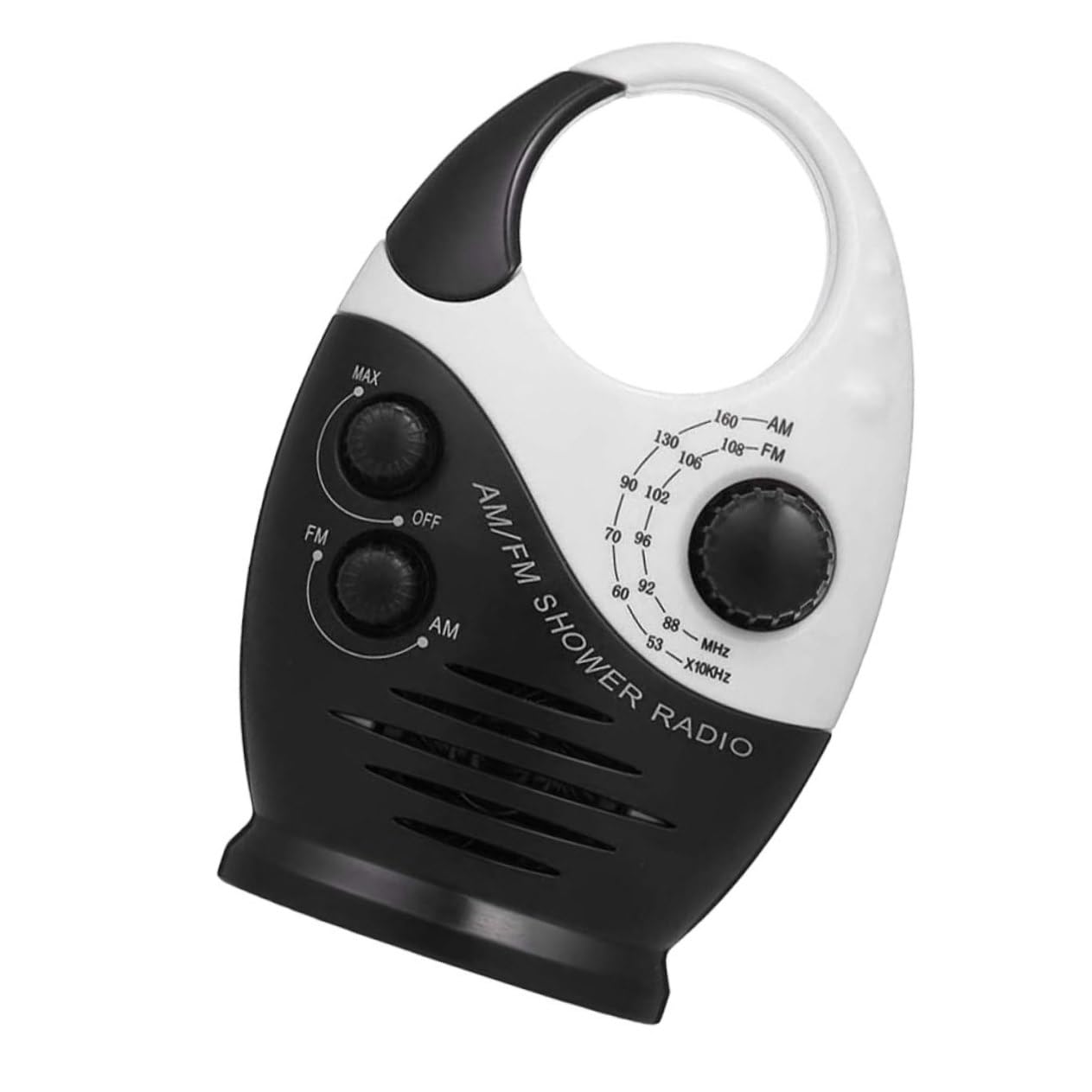OSALADI Portable Shower Radio Am Fm Battery Powered Speaker for Outdoor Bathroom Use Lightweight Compact Design with Sound Quality for Travel and Activities